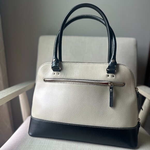 kate spade Handbags - Kate Spade Rachelle Berkeley Lane Tote Large Handbag Cream & Black